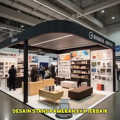 desain stand pameran 3x3 terbaik
